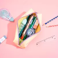  Универсальный пенал Deli Hello  1 отд  220 х 65 х 70 мм  текстиль (Арт. - 939-EH) Цв. ассорти - 