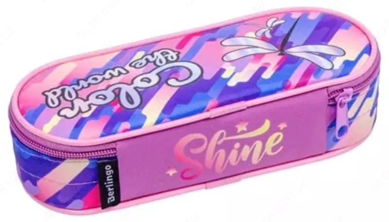 Корпусной пенал Berlingo Color the world  1 отд  210 х 85 х 50 мм  полиэстер (Арт. - PM09079) Цв. ассорти