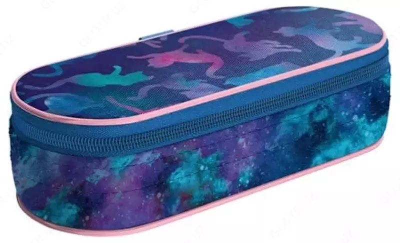   Корпусной пенал Berlingo Galactic cats  1 отд  210 х 85 х 50 мм  полиэстер (Арт. - PM09075) Цв. ассорти