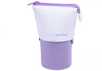 Пенал - стакан для канцтоваров Berlingo Lilac case  1 отд  170 х 75 х 75 мм  вельвет  экокожа (Арт. - PM09067)
