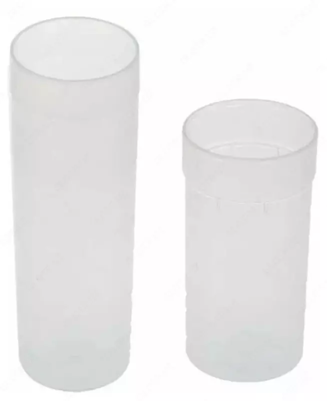  Пенал - тубус для канцтоваров Стамм Crystal  1 отд  195 х 45 мм  пластик (Арт. - ПН55) Прозрачный - 