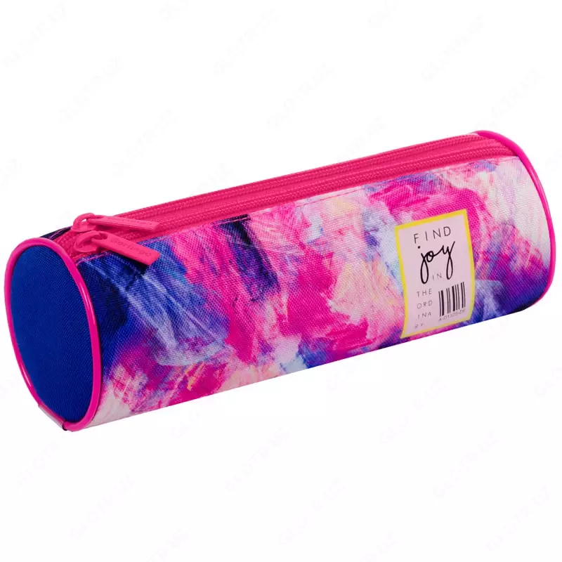 Пенал - тубус для канцтоваров Berlingo Joy  2 отд  210 х 70 х 70 мм  полиэстер (Арт. - PM09028)