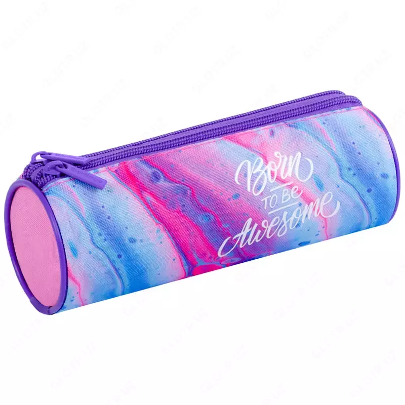 Пенал - тубус для канцтоваров Berlingo Marble  2 отд  210 х 70 х 70 мм  полиэстер (Арт. - PM09028)