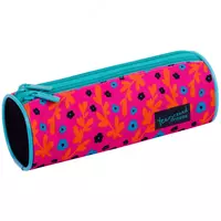 Пенал - тубус для канцтоваров Berlingo Pink pattern  2 отд  210 х 70 х 70 мм  полиэстер (Арт. - PM09031)