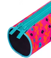  Пенал - тубус для канцтоваров Berlingo Pink pattern  2 отд  210 х 70 х 70 мм  полиэстер (Арт. - PM09031) - 