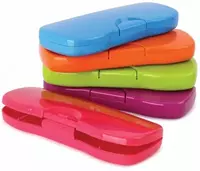 Пенал - футляр для канцтоваров Стамм Intensive  1 отд  204 х 83 х 25 мм  пластик (Арт. - ПН62) Цв. ассорти