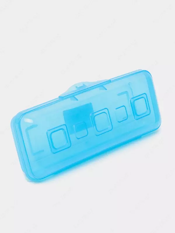   Пенал - футляр для канцтоваров Стамм Премиум. Primavera  1 отд  210 х 90 х 40 мм  пластик (Арт. - ПН18) Небесно/голубой