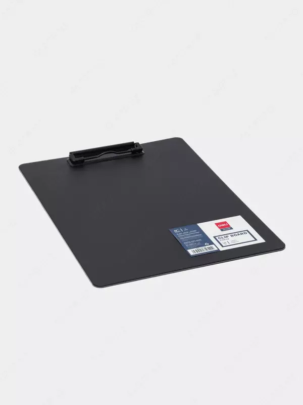  Папка-планшет (верхний зажим) Deli Extend  А4  600 мкм   220 х 310 х 2.5 мм (Арт. - 75422-EF) Черная - 