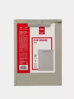 Папка-планшет (верхний зажим) Deli А4  600 мкм   220 х 310 х 2.5 мм (Арт. - 9253) Ассортимент