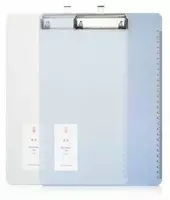 Папка-планшет (верхний зажим) Deli А4  600 мкм   225 х 315 х 2.5 мм  шкала (Арт. - 72605) Ассортимент