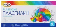 Художественный пластилин Гамма Классический  6 цв.  120 гр.  стек  карт. уп (Арт. - 281030)