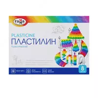 Художественный пластилин Гамма Классический  8 цв.  160 гр.  стек  карт. уп (Арт. - 281031)