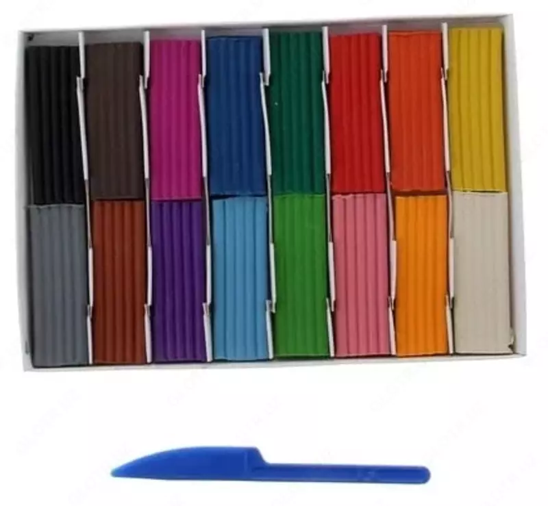  Art plastilin Gamma Classic  16 rang  320 gr.  stek  kartalar. paket (- 281034-modda) - 