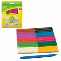   Badiiy mumli plastilin Gamma Bee  10 rang  123 gr.  stek  karta. oram (modda - 280031NE)
