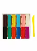  Художественный пластилин Мульти-Пульти Чебурашка  12 цв.  180 гр.  стек  карт. уп (Арт. - ДПЧБ_53011) - 