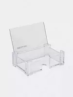 Подставка для карт и визиток Deli  пластик  103 х 68 х 34 мм (Арт. - 7621) Прозрачный