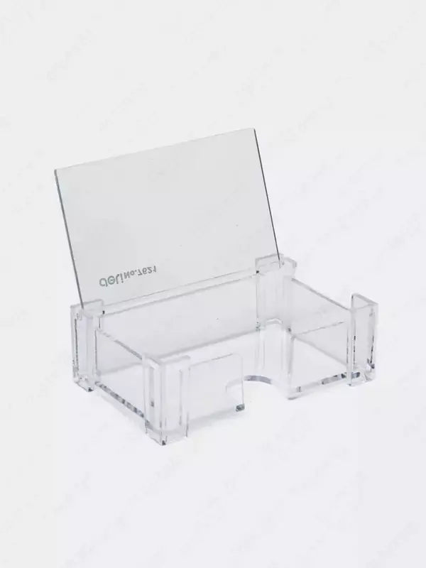 Подставка для карт и визиток Deli  пластик  103 х 68 х 34 мм (Арт. - 7621) Прозрачный