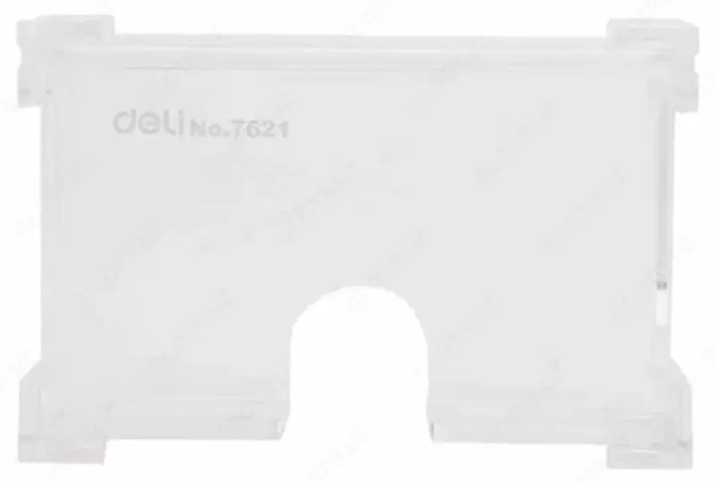 Подставка для карт и визиток Deli  пластик  103 х 68 х 34 мм (Арт. - 7621) Прозрачный - 
