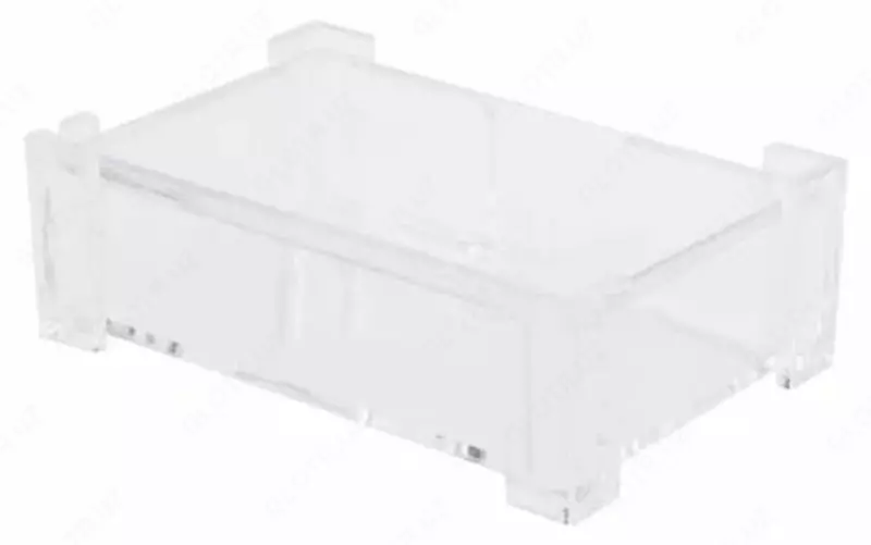   Подставка для карт и визиток Deli  пластик  103 х 68 х 34 мм (Арт. - 7621) Прозрачный