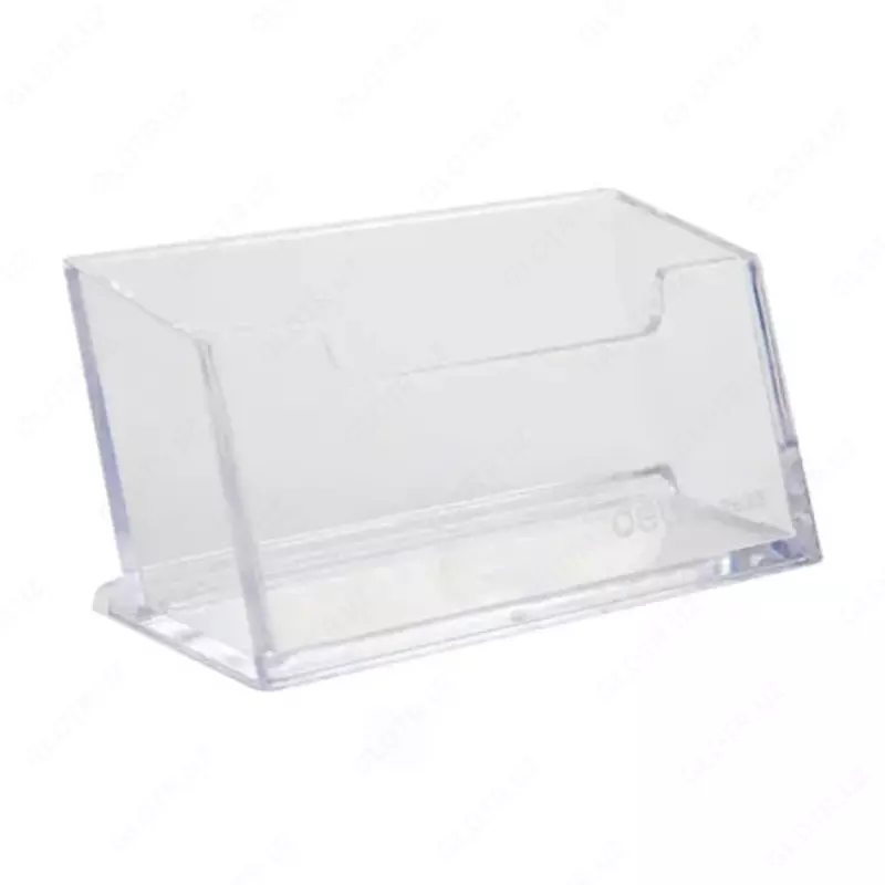 Подставка для карт и визиток Deli  пластик  103 х 82 х 38 мм (Арт. - 7623) Прозрачный