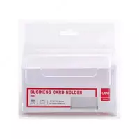   Подставка для карт и визиток Deli  пластик  103 х 82 х 38 мм (Арт. - 7623) Прозрачный