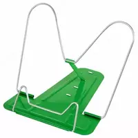 Регулируемая подставка для книг Стамм металл  210 х 285 мм  уп. ПЭ (Арт. - ПКМ-31192) Зеленая