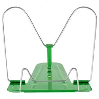  Регулируемая подставка для книг Стамм металл  210 х 285 мм  уп. ПЭ (Арт. - ПКМ-31192) Зеленая - 