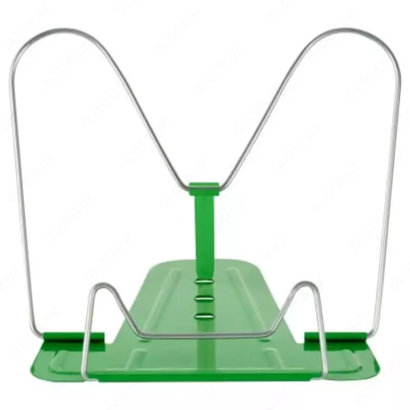  Регулируемая подставка для книг Стамм металл  210 х 285 мм  уп. ПЭ (Арт. - ПКМ-31192) Зеленая - 