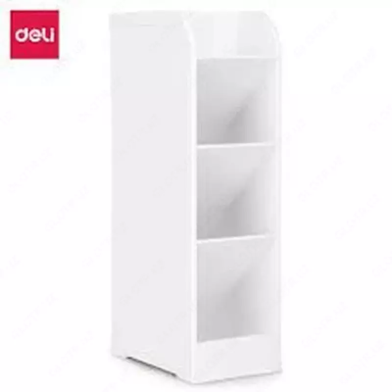 Подставка - органайзер для ручек Deli 5 секций  пластик  205 x 59 x 92.5 мм  уп. ПВХ (Арт. - 8933-wt) Белая