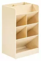 Подставка - органайзер для ручек Deli 8 секций  пластик  205 x 120 x 91 мм  уп. ПВХ (Арт. - 8939-wt) Белая