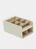  Подставка - органайзер для ручек Deli 8 секций  пластик  205 x 120 x 91 мм  уп. ПВХ (Арт. - 8939-wt) Белая - 