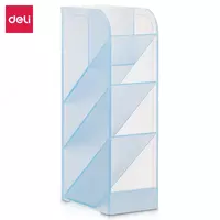 Подставка - органайзер Deli 5 секций  пластик  205 x 59 x 92.5 мм  уп. ПВХ (Арт. - 8932-bl) Голубая