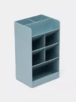 Подставка - органайзер Deli 8 секций  пластик  205 x 120 x 91 мм  уп. ПВХ (Арт. - 8939-bl) Голубая