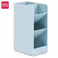 Подставка - органайзер Deli 4 секции  пластик  152 x 60 x 91 мм  уп. ПВХ (Арт. - 8940-bl) Голубая