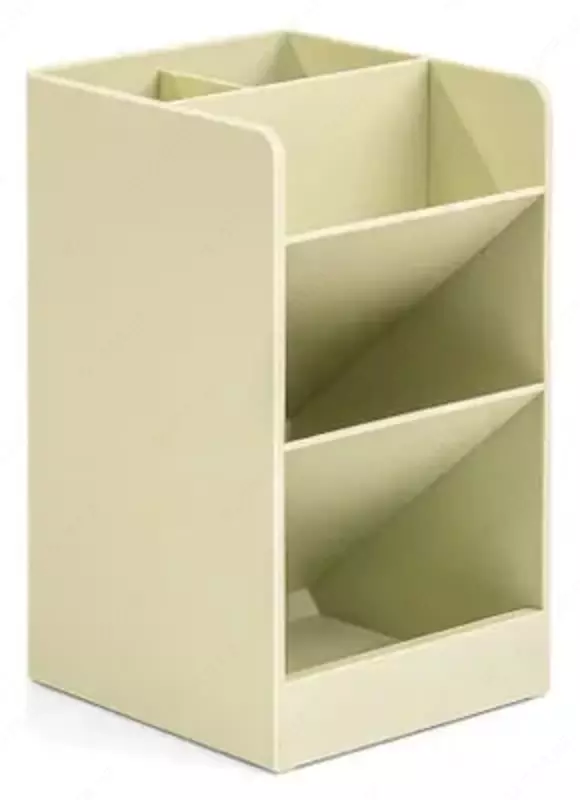 Подставка - органайзер Deli 5 секций  пластик  152 x 86 x 91 мм  уп. ПВХ (Арт. - 8941-gn) Зеленая