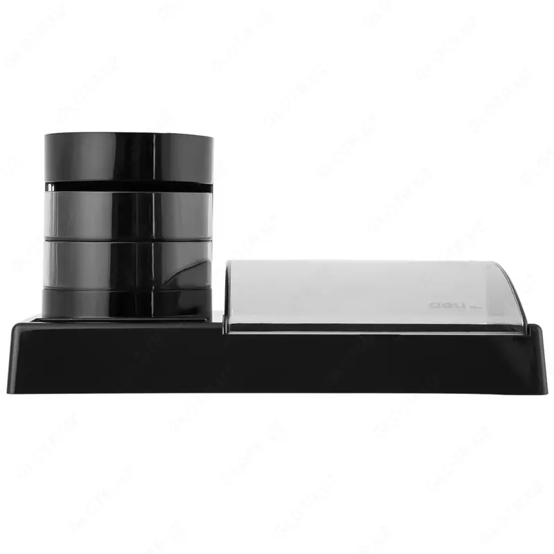  Stend - Deli yozuv asboblari uchun organizator 7 qismli  plastmassa  262 x 133 x 74 mm  kartalar. oram (-903-modda) Qora - 