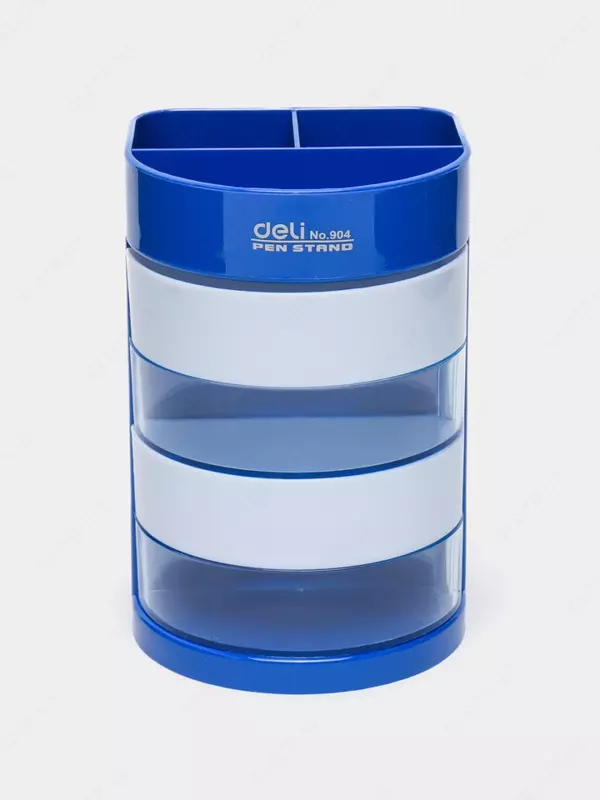  Подставка - органайзер для письменных принадлежностей Deli 7 секций  пластик  127 x 85 x 85 мм  карт. уп (Арт. - 904) Ассортимент - 