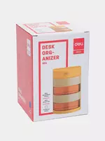  Подставка - органайзер для письменных принадлежностей Deli 7 секций  пластик  127 x 85 x 85 мм  карт. уп (Арт. - 904) Ассортимент OOO Smart Choice Kans