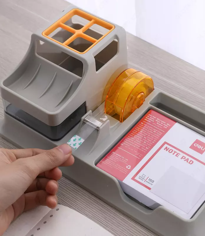  Подставка - органайзер для письменных принадлежностей Deli 7 секций  пластик  209 x 103 х 150 мм  карт. уп (Арт. - 9110) Ассортимент - 