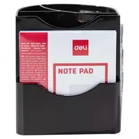  Подставка - органайзер для письменных принадлежностей Deli 7 секций  пластик  106 x 98 x 94 мм  карт. уп (Арт. - 9133) Черный/прозр. - 