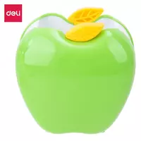 Подставка - органайзер для ручек Deli Яблоко  1 секц.  пластик  90.2 x 79 x 88 мм  ПВХ бокс (Арт. - 9139) Цв. ассорти