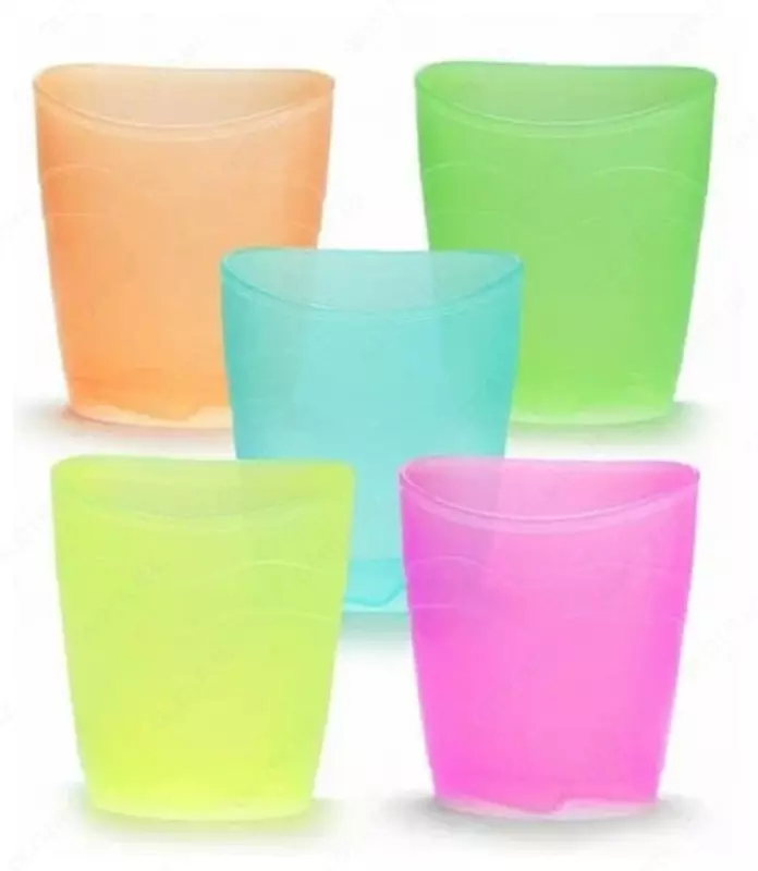 Подставка - стакан для ручек Стамм Премиум. Creative  1 секц.  пластик  113 x 80 x 100 мм (Арт. - СН875) Цв. ассорти