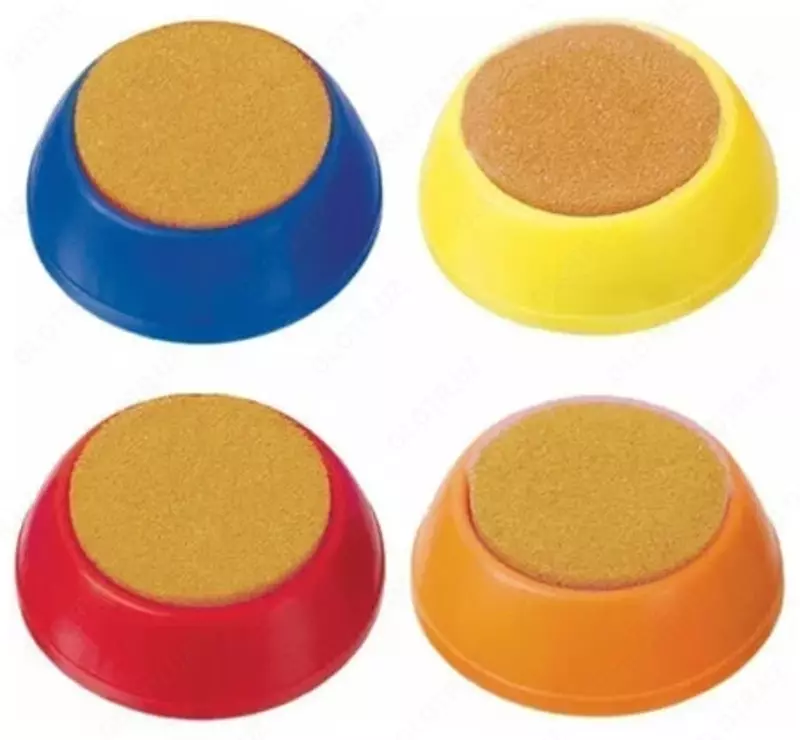 Круглая увлажняющая подушка (с губкой) Стамм d 57 мм (Арт. - УП02) Цв. ассорти