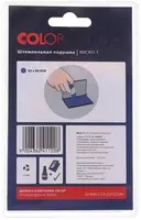  Канцелярская штемпельная подушка Colop Micro 1  90 х 50 мм  уп. блистер (Арт. - 109639) Синяя Только в розницу