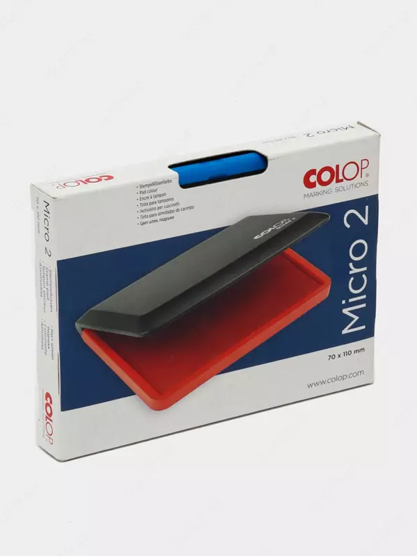  Kantselyariya markasi Colop Micro 2  70 x 110 mm  karta. paket (m. - 109670) Moviy Chakana savdo