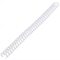  Bindi boglash uchun metall buloqlar toplami 12 7 mm  100 dona. (m.- 127-WBwt) Oq - 