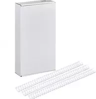 Bindi boglash uchun metall buloqlar toplami 12 7 mm  100 dona. (m.- 127-WBwt) Oq