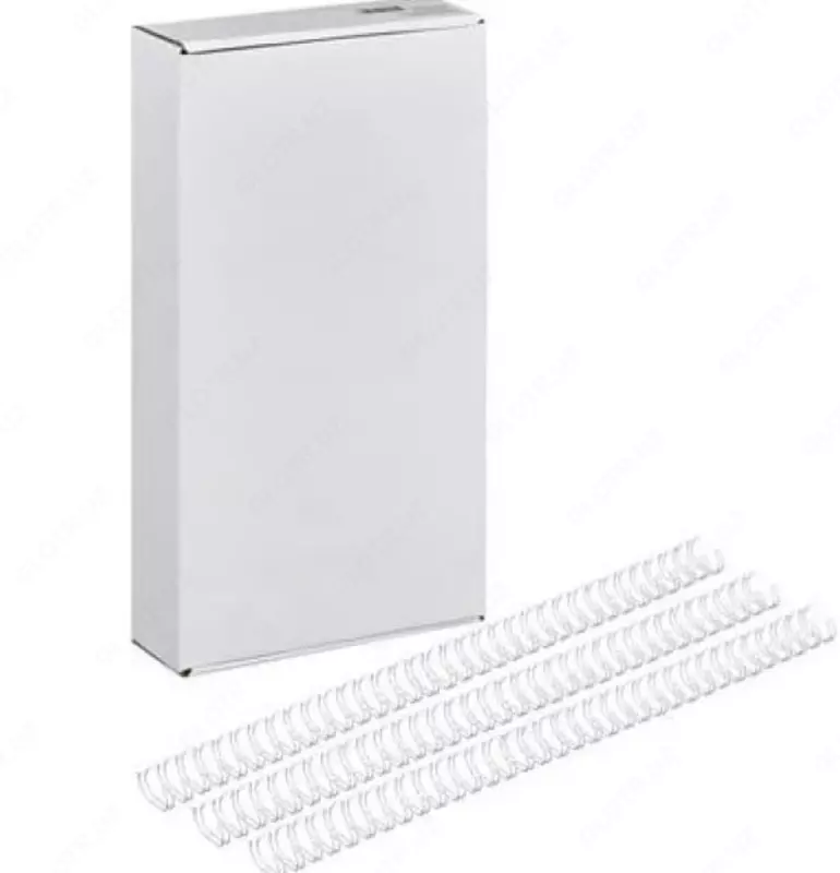 Bindi boglash uchun metall buloqlar toplami 7 9 mm  100 dona. (m.- 79-WBwt) Oq