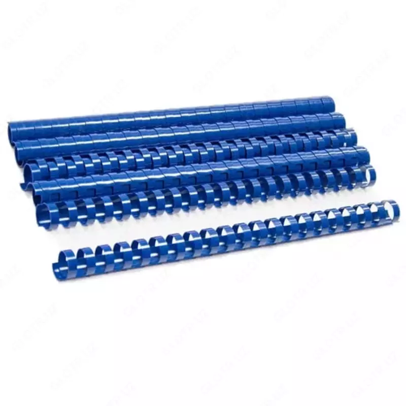  Упаковка пластиковых пружин для переплета Bindi 12 мм  100 шт. (Арт.- 12-GRbl) Синяя - 