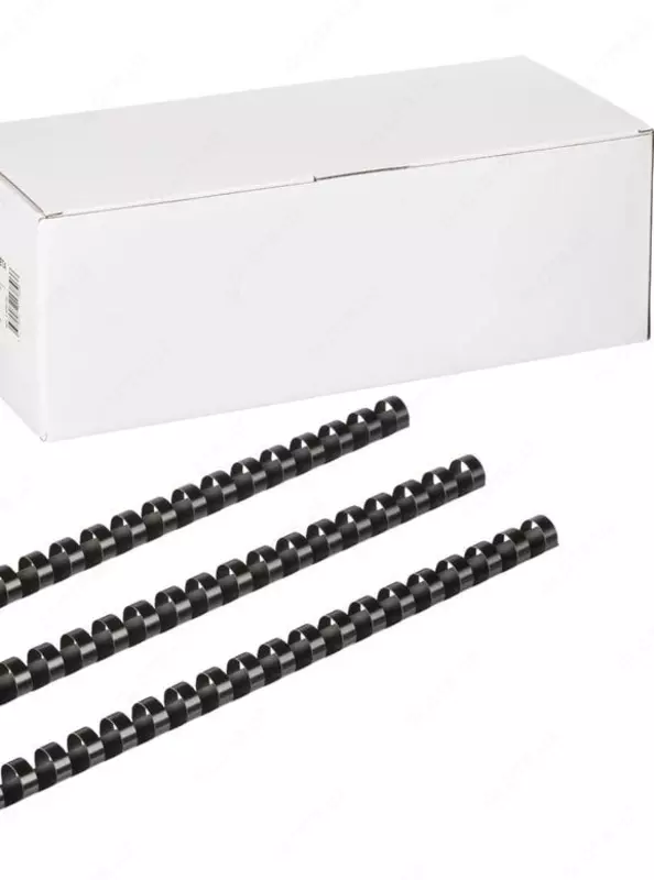 Упаковка пластиковых пружин для переплета Bindi 12 мм  100 шт. (Арт.- 12-GRbk) Черная